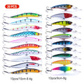 20pcs Fishing Lure Set - Minnow Bait with Treble Hooks in Mixed Colors HENGJIA Fishing Tackle
