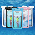 Stock Goods Outdoor Transparent PVC and ABS Dry Bag Waterproof Pocket Phone Cover Bag with Lanyard for Swimming Rafting