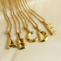 Factory Personalized Dainty 26 Capital Alphabet Letter Name Charm Titanium Link Chain Pendant Necklace