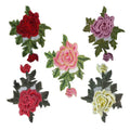 ZSY Handmade 3D Flower Embroidery Patches Rose Patch Applique with Sequins for Clothing Decorations Made of Felt Fabric