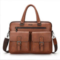 Bogia Vintage Style Business Men's Pu Leather Laptop Tote Bags Men Briefcase with Customized logo