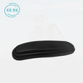 OEM ODM Universal Soft Black PU Chair Arm Pads Easy Cleaning Comfortable Steel Armrest Pad for Office Hospital Living Room Use
