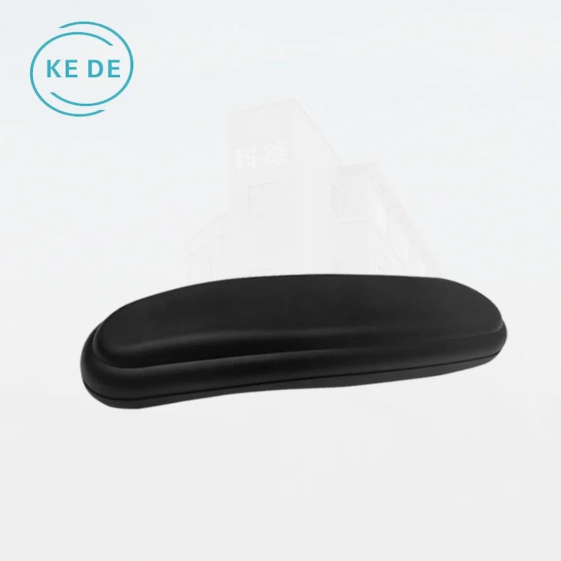 OEM ODM Universal Soft Black PU Chair Arm Pads Easy Cleaning Comfortable Steel Armrest Pad for Office Hospital Living Room Use