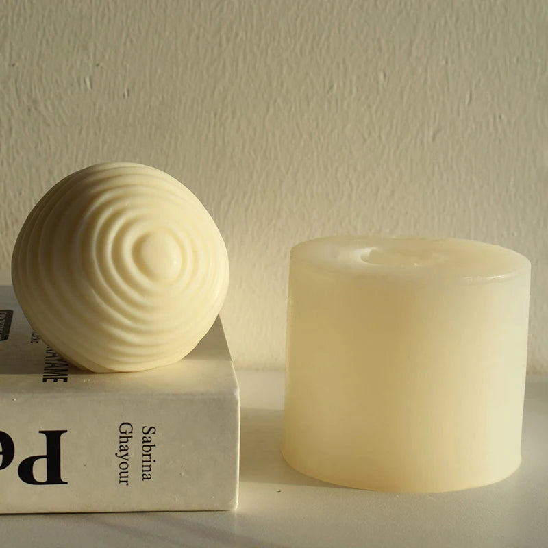 Ball Shape Silicone Candle Mold Simplicity Modern Geometry Soap Wax Resin Molds