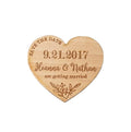 DIY Wedding Wooden Save the Date Laser Cut Engraved for Valentine's Day