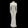 Luxury Stage Costume Party Cloth Rhinestone Dress 2022 the Latest Elegant Women's Dresses Party Dress Birthday Dance Cloth