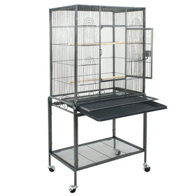 Wholesale Large Steel Aviary Coop Pet Parrot Cage Iron Wire Foldable Bird Cage Roof Breeding Cage for Bird Parrot