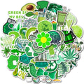 50Pcs New Green Fresh Girl INS VSCO Sticker Hot Sales Vinyl Pvc Label Skateboard Car Wall Custom Stickers