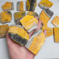 Polished Bumble Bee Carving Crystal Slab Natural Raw Bumble Bee Jasper Crystal Rough Stone Slice