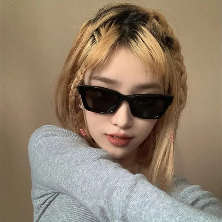 Lucky Wholesale Cat Eye Frame Sun Glasses 2023 Trendy Shades Women Men Fashionable Sunglasses