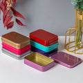 Hot Selling Custom Printed Rectangular Beauty Nail Tinplate Metal Box Small Packaging Tin Cans