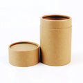 Accept Customization Cylinder Cardboard Gift Paper Tubes Box Packaging Brown Kraft Coffee Round Paper Tube Can