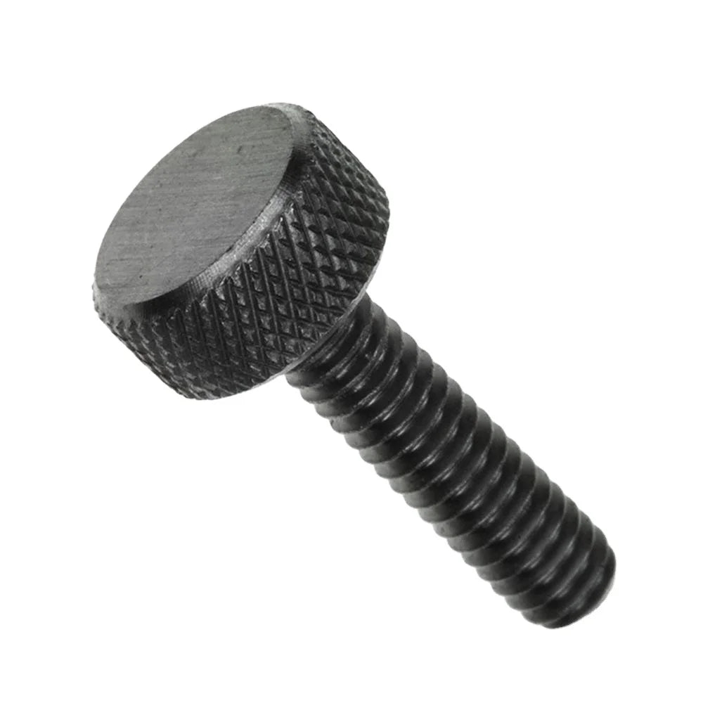 China Manufactured M3*10mm Diamond Knurled Thumbscrew Black Steel Nickel Material Metric Measurement System