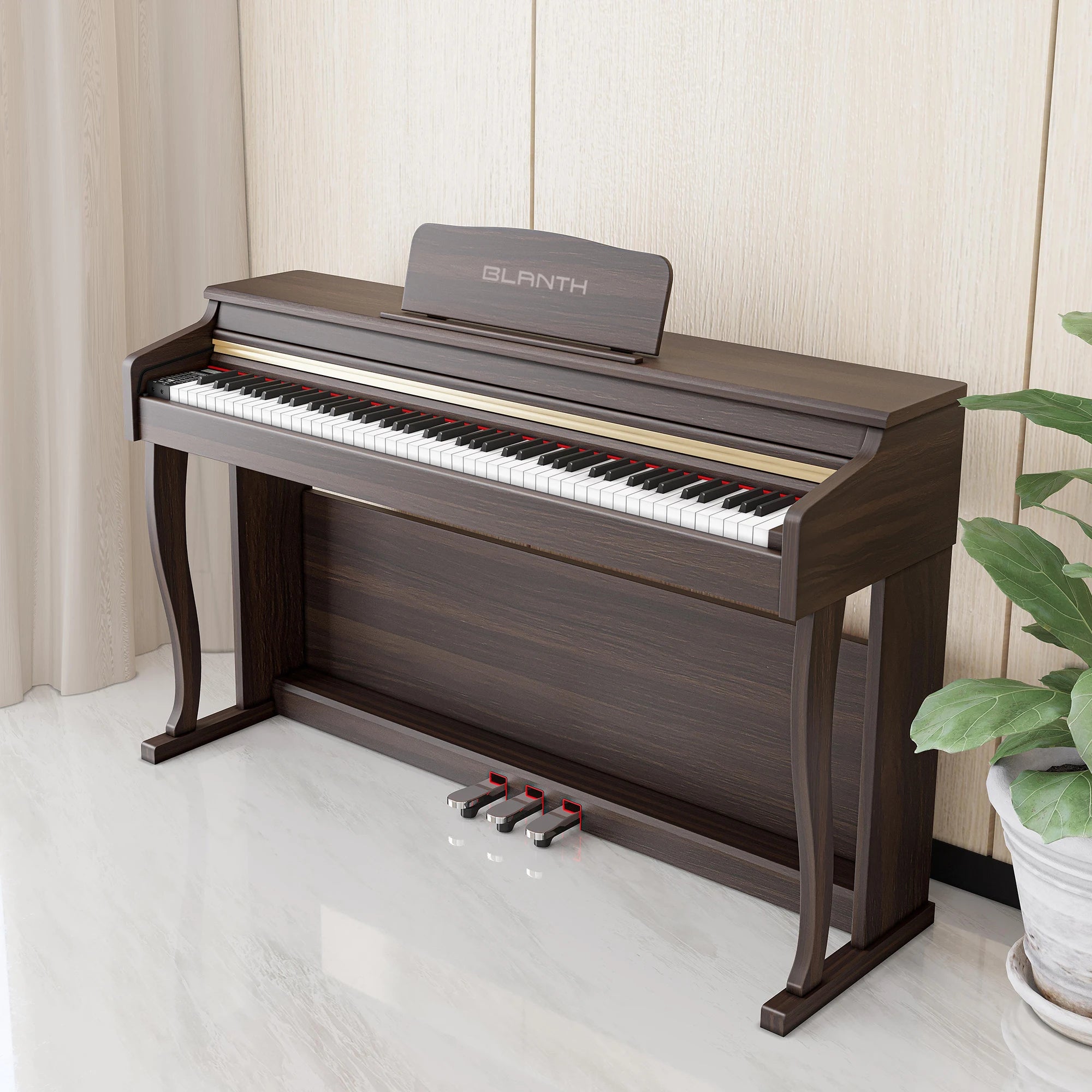 BLANTH Upright Piano Keyboard Electronic Piano Digital Piano Electric Musical Instruments