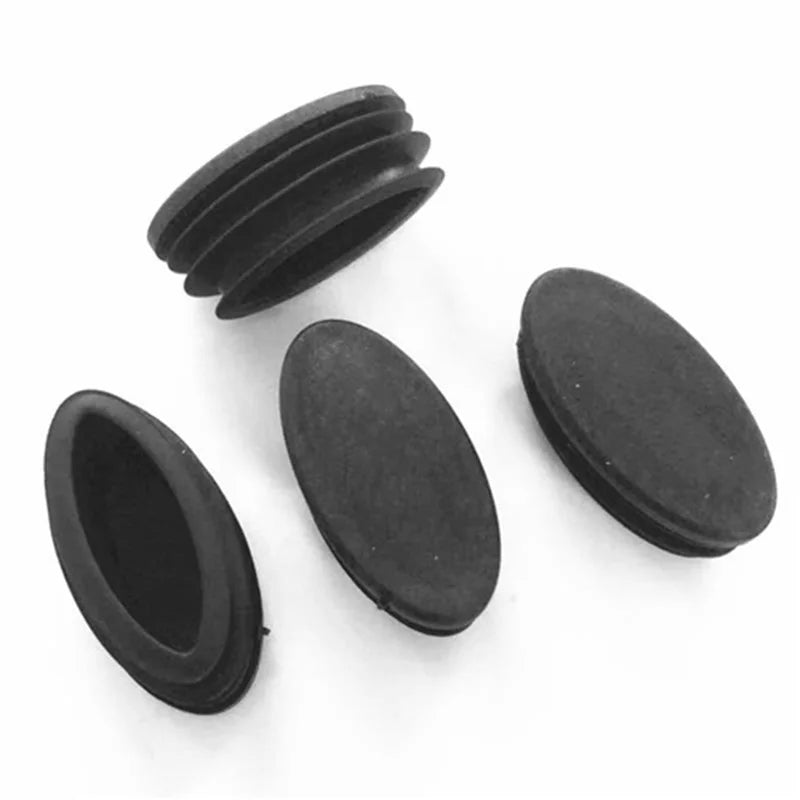 Custom Reusable Oval Design Tube Plastic Plug Anti-Slip Ellipse Special-Shaped Part for Pipe Insert End Cap