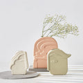 Creative Modern Fashion Art Ornament Home Wedding Decor Vases Human Face Design Decoration Ceramic Flower Vase