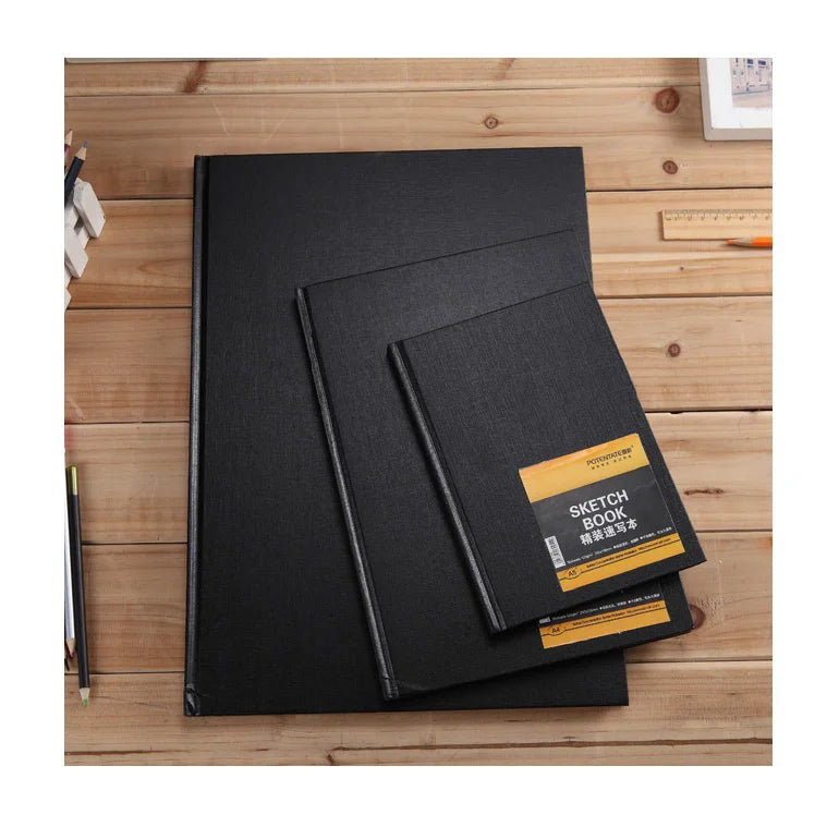 Artist Sketchbook POTENTATE 120GSM Heavy Weight Paper Spiral Binding Hardcover for Certified Travel Journals for Pencil & Ink