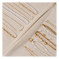 18K Gold PVD Plated Pearl Jewelry Tarnish Free Stainless Steel Chain Real Natural Baroque Freshwater Pearl Pendant Necklace