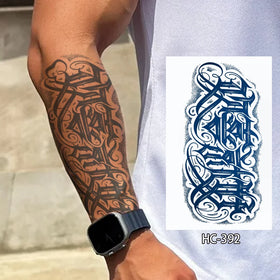 Fashionable Custom Woman and Man's Body Art Temporary Tattoos Semi-Permanent Design; for Animal Tattoo Stickers