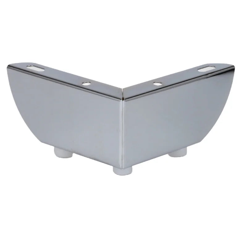 Welltop Modern Chrome Metal Furniture Legs for Bed Chair Sofa Cabinet-Kitchen Living Room Bedroom Use VT-03.088