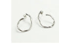 Winter Fashion Women Jewelry Stainless Steel Geometric Circle Stub Earrings MegaBDM