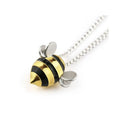 SL Fashion Honey Bees Pendant Necklace Jewelry Gifts Fine S925 Sterling Silver Cute Bee Happy Necklace Stud Earrings for Women