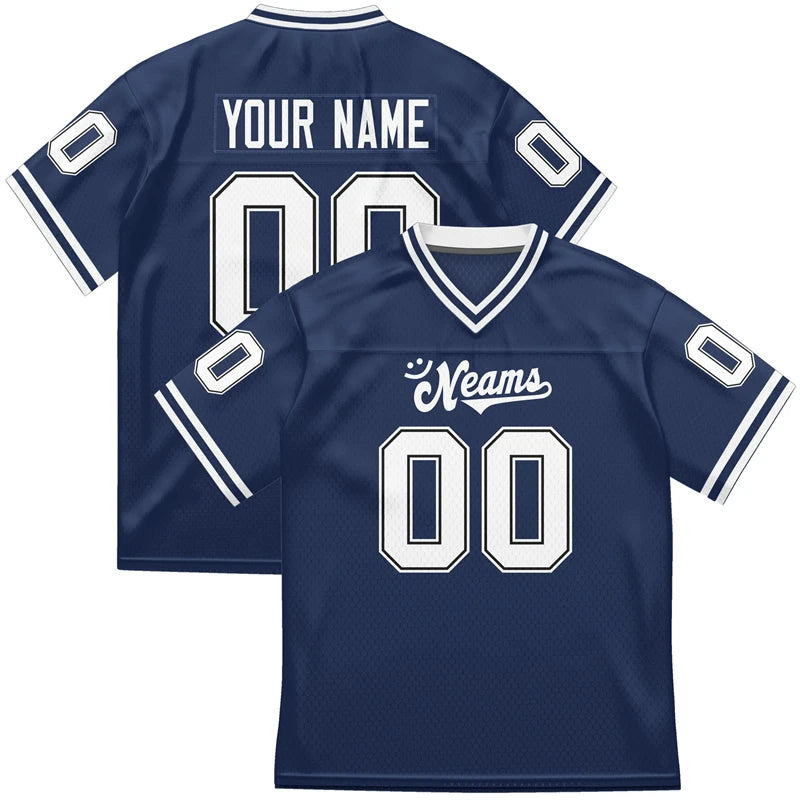 Wholesale Custom Rugby Sportswear Jersey Breathable Unisex Training American Football Wear with Short Sleeves Plus Size Option