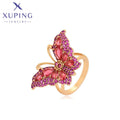 X000705807 Xuping Jewelry Red Purple Butterfly Big Exaggerate Fashion Design Women Ring