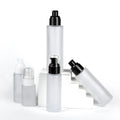 Manufacturer Flat Shoulder 20ml 30ml 40ml 50ml 60ml 80ml 100ml 120ml Frosted clear Glass Bottle with Plastic Pump Sprayer