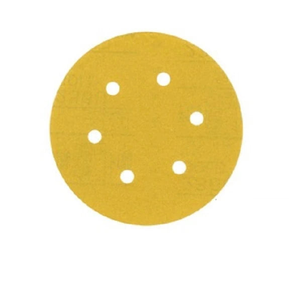 5Inch  Hook and Loop Golden Sandpaper Automotive Sanding Disc for Polishing and Grinding