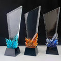 New Design Rainbow Diamond Crystal Glass Awards Plaque Trophy MH-J0072