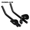 RIDERACE Bicycle Rest TT Handlebar Clip on Aero Bar Handlebar Extension Aluminum Alloy Triathlon  Rest MTB Road Bike Arm Rest