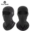 WEST BIKING Full Face Mask Breathable Ice Silk Bike Sports Mask Outdoor Sports Cool Motorcycle Bicycle Hanging Ear Polyester