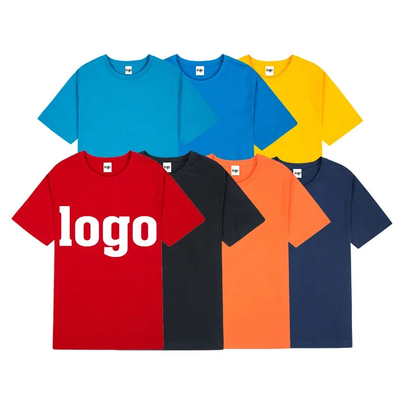 Wholesale High Quality 100% Cotton Custom Logo Kids Clothing Children's Assorted Summer Style T-shirt