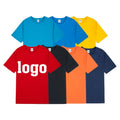 Wholesale High Quality 100% Cotton Custom Logo Kids Clothing Children's Assorted Summer Style T-shirt