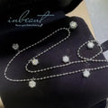 Silver 925 Original Total 3 Carat Round Brilliant Cut Diamond Test Past D Color Moissanite Wedding Pendant Necklace Fine Jewelry