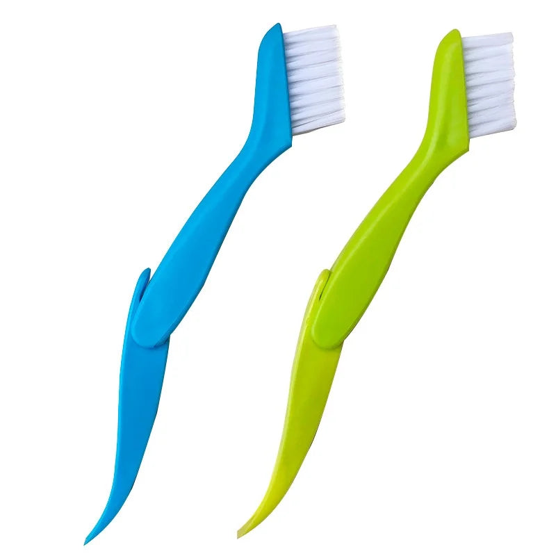 Blue Foldable Crevice Brush Industrial Grade Plastic Air Conditioning Condenser Dust Cleaning Tool with Fin Comb Brush