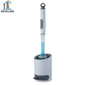 New  TPR Silicone Circular Scrubbing Liquid Toilet Brush with a Bathroom Cleaner Bracket and Wall Mountable