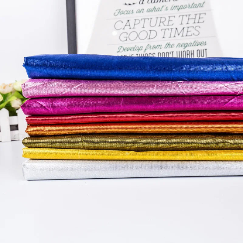 Hot Selling Cheap Price Yarn Dyed Plain Woven Soft 100% Polyester Lame Fabric for Wedding Dance Flags Girls & Boys Accessories