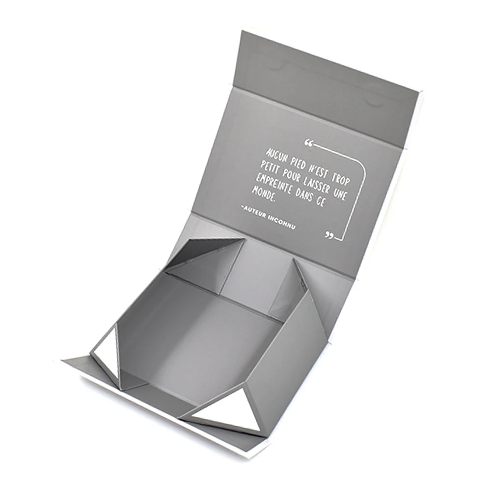 Customized Black Magnetic Flap Gift Box Carton Packaging Paper Boxes