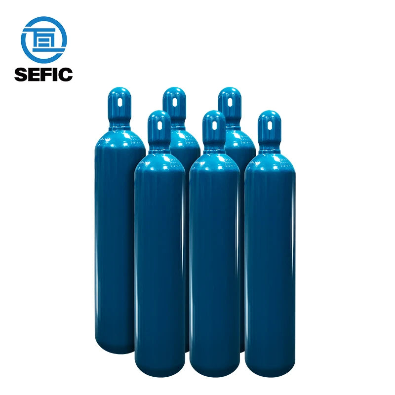 Competitive Price Seamless Steel 23.6L 200bar E Size Oxygen Nitrogen Argon Co2 Gas Cylinder