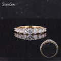 Starsgem Custom Fine Jewelry 10K Yellow Gold Lab Grown Diamond Wedding Rings for Women