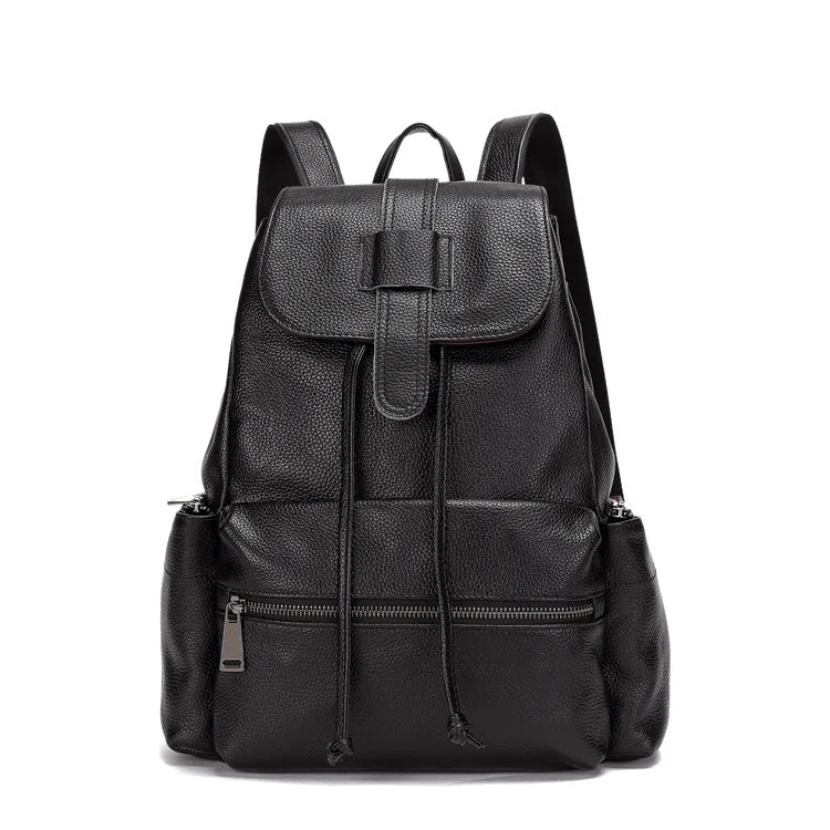 Fashion Genuine Leather Waterproof Lady Briefcase Shoulder Bag Travel Backpack for Women
