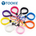 Multicolor Dive Pointer Rod Stick Anti Lost Handmade Woven Rubber Strap Diving Adjustable Wrist Lanyard