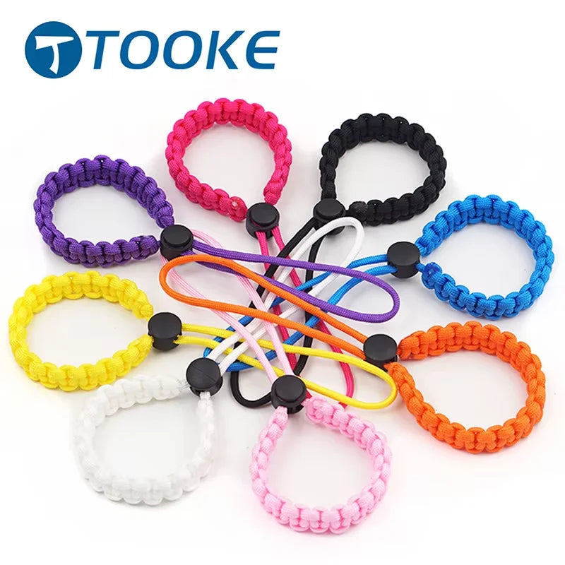 Multicolor Dive Pointer Rod Stick Anti Lost Handmade Woven Rubber Strap Diving Adjustable Wrist Lanyard
