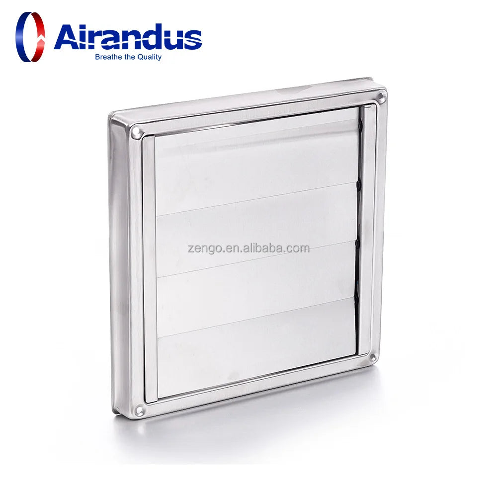 ZENGO SMS Stainless Vent Louver OEM Factory Price HVAC System for Universal Ventilation Air Grille Exterior Wall Rain Hood Vent