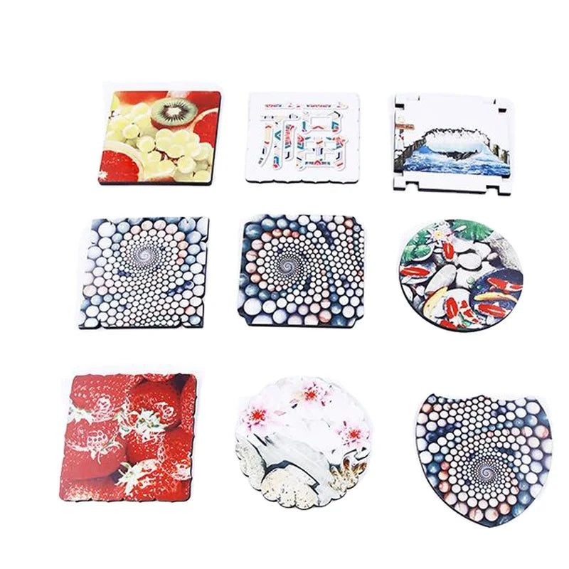3.94 Inch Multi-Shape Sublimation MDF Blank for Mug/Bottle/Tumbler Coasters Mats & Pads Use
