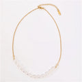 Joolim Jewelry 18K PVD Gold Plated Natural Real Freshwater Pearl Choker Necklace Fashion Jewelry