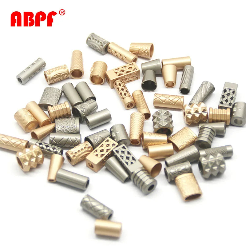 Factory Wholesale Metal Cord End Stopper Custom Drawstring Buckle Bell Toggle Stopper for Garment Accessories Outdoor Gear