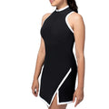 Fashion Women's Adult Sportswear Tennis Dress Split Front Tennis Skirt Invisible Front Zipper Splice Heat-Transfer Printed
